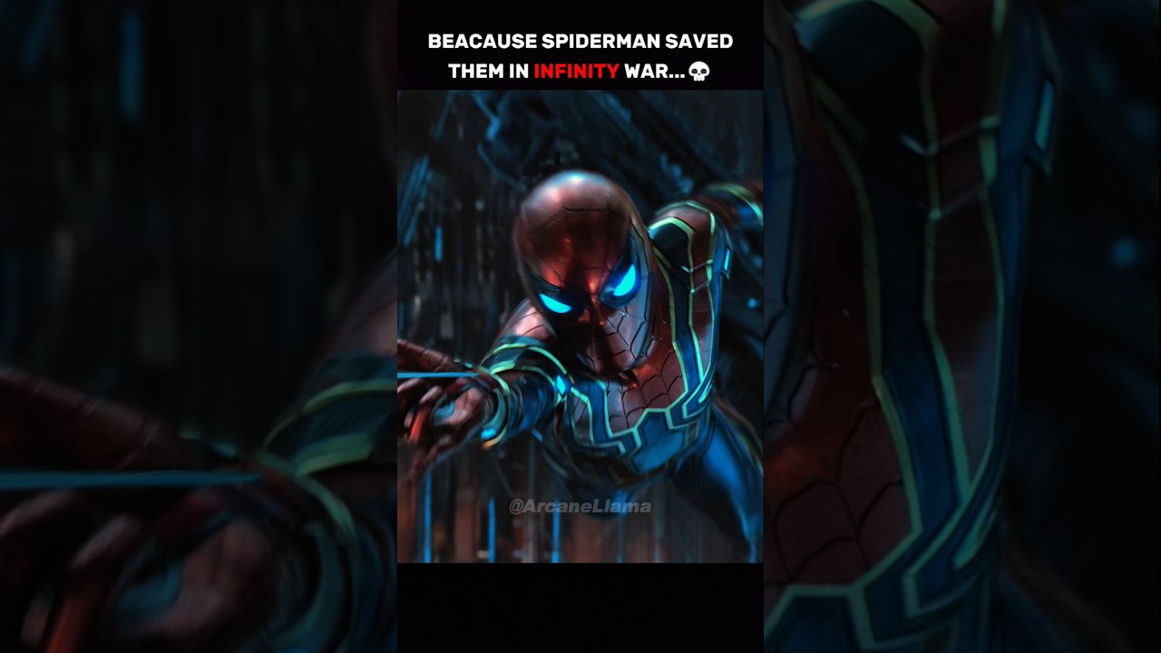 Spiderman Saves Space Team in Infinity War ๐