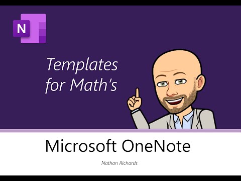 OneNote - Templates for Math's