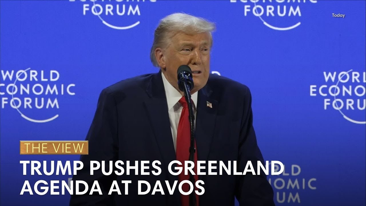 Trump Advocates Greenland at Davos 🌍