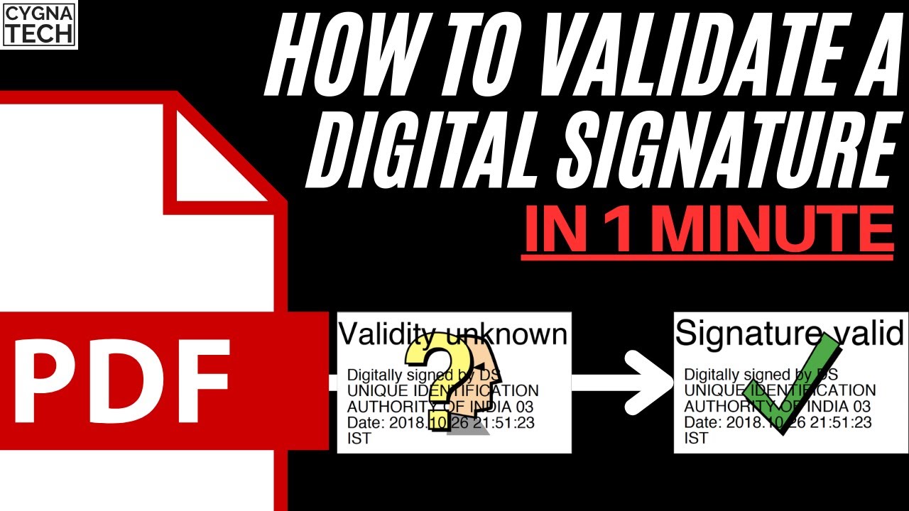 How To Validate Digital Signature In Any PDF Document | Digital Signature Validation Process