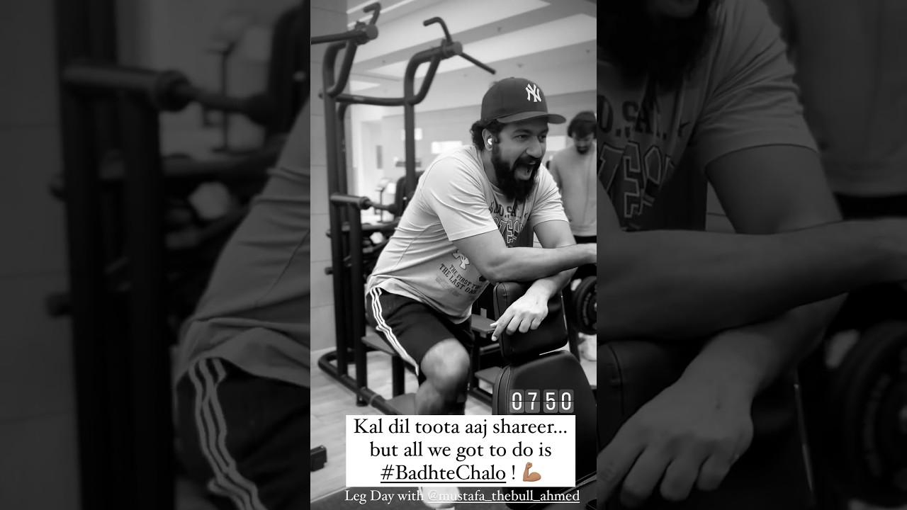 #vickykaushal doing intense #legworkout at the #gym #shorts