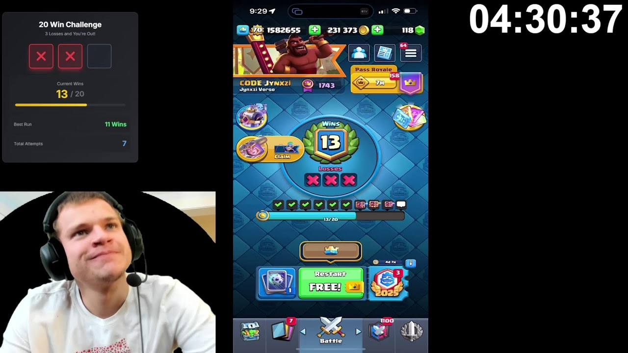 20 🔥 20 Win Challenge Day 1 – Unlock the Exclusive Jynxzi Charm!