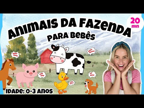 Animais da Fazenda para Bebês | Sons, Gestos e Primeiras Palavras