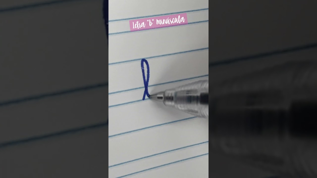 Letra 'b' cursiva minúscula ✍️ | Caligrafia Fácil