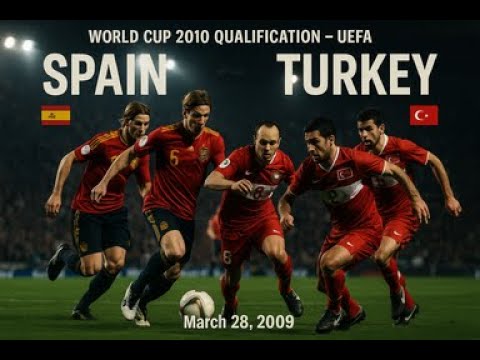 Spain vs Turkey | Full Match | World Cup 2010 Qualification | UEFA – Matchday 5 | March 28, 2009