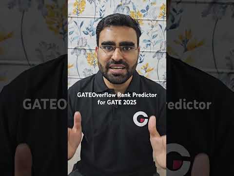 Know your GATE 2025 Rank Right Now.. with GATEOverflow Rank Predictor  #gate2025