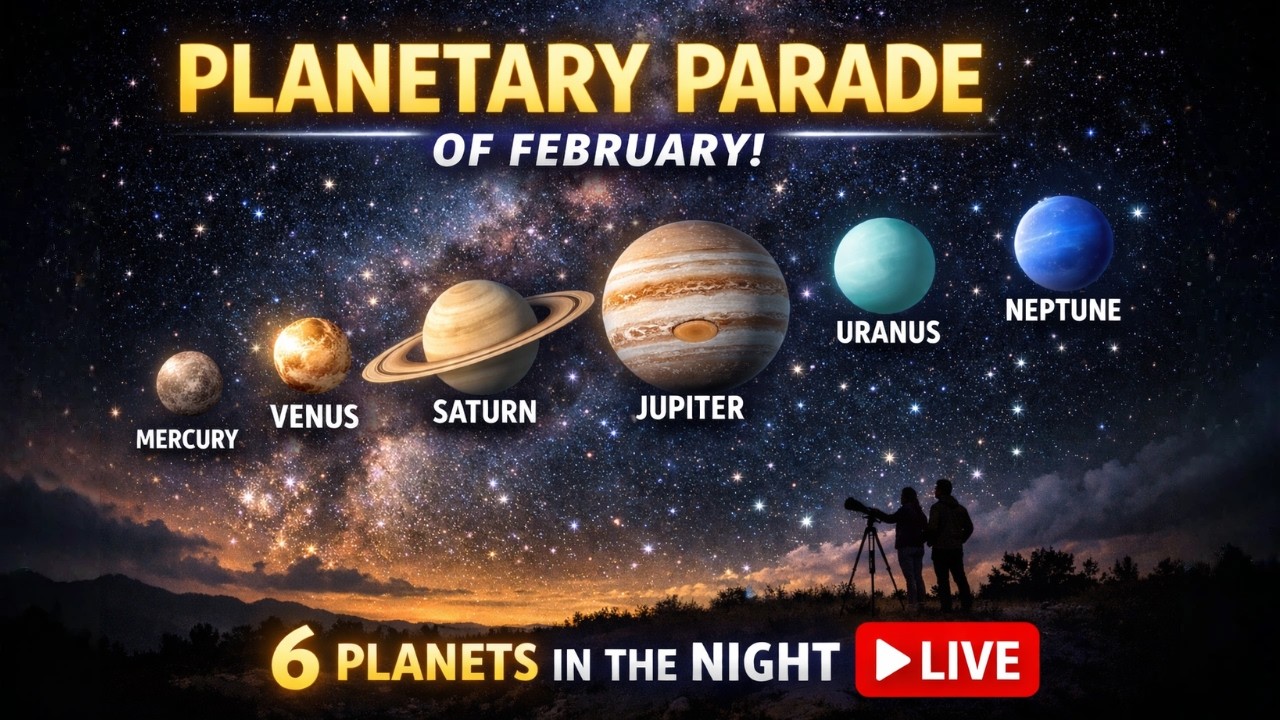 🌌 Planetary Parade 2026: 6 Planets Visible Tonight