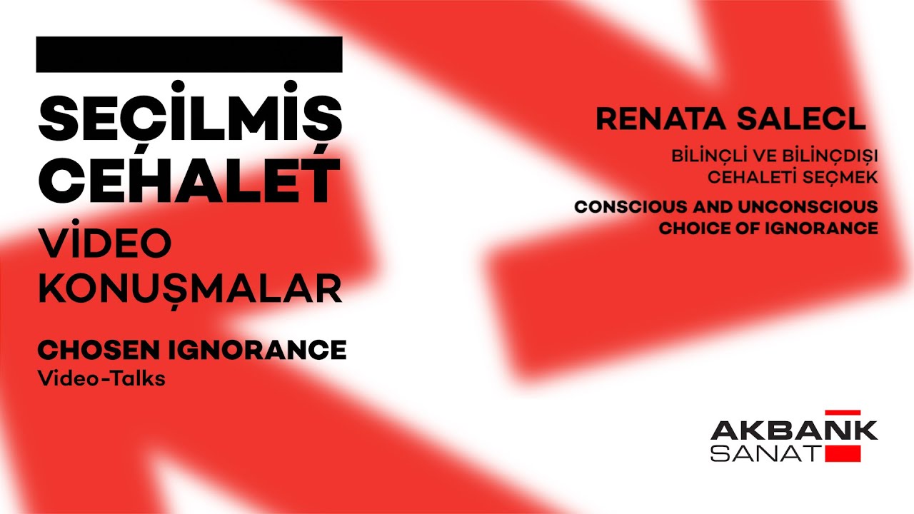 Renata Salecl: Conscious & Unconscious Ignorance