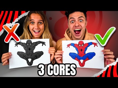 COLORINDO COM 3 CORES - DESAFIO DE DESENHO