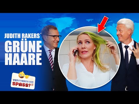 Grüne Haare bei der Tagesschau mit Judith Rakers | Verstehen Sie Spaß?