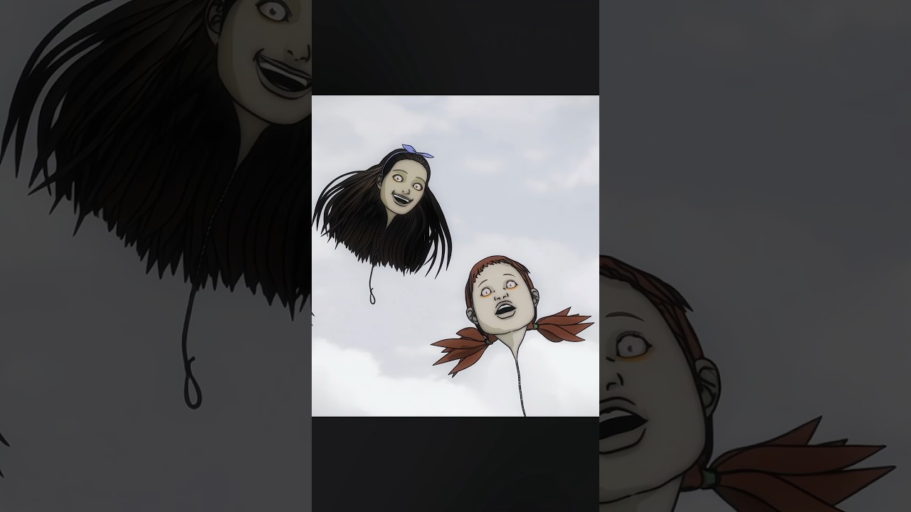 Летающие головы висят над людьми 😱