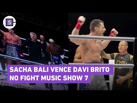 Sacha Bali ganha luta contra Davi Brito no Fight Music Show 7: ‘Respeito e humildade vence soberba’