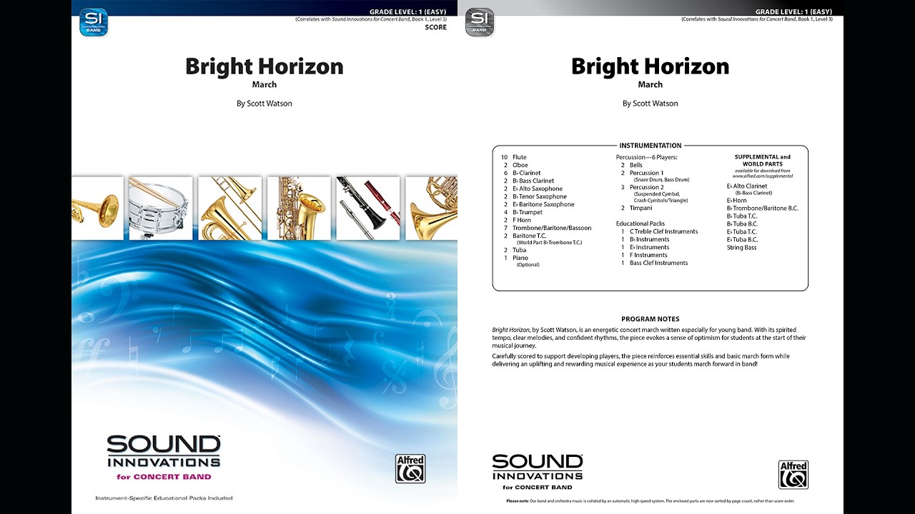 Bright Horizon by Scott Watson – Band Score & Sound 🎶