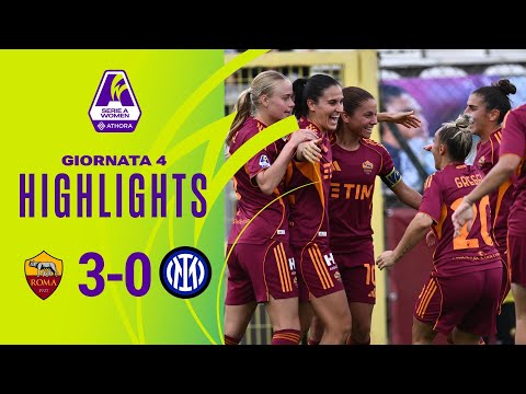 Roma-Inter 3-0 | Pandini - Dragoni - Giugliano: giallorosse a punteggio pieno | #SerieAWomenAthora