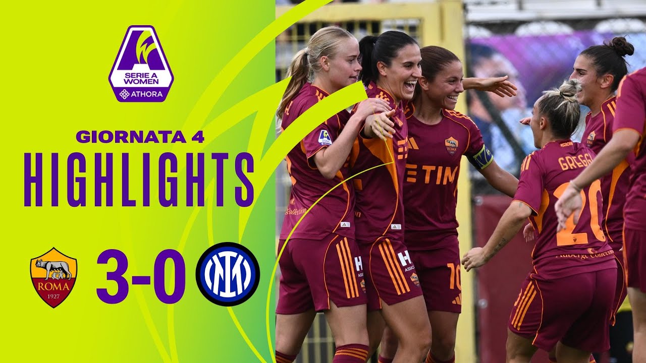 Roma Women Dominates Inter 3-0! Pandini, Dragoni & Giugliano Shine 🌟
