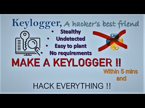 Make a stealthy keylogger || works on all computers || hacker's tool || get all secret information