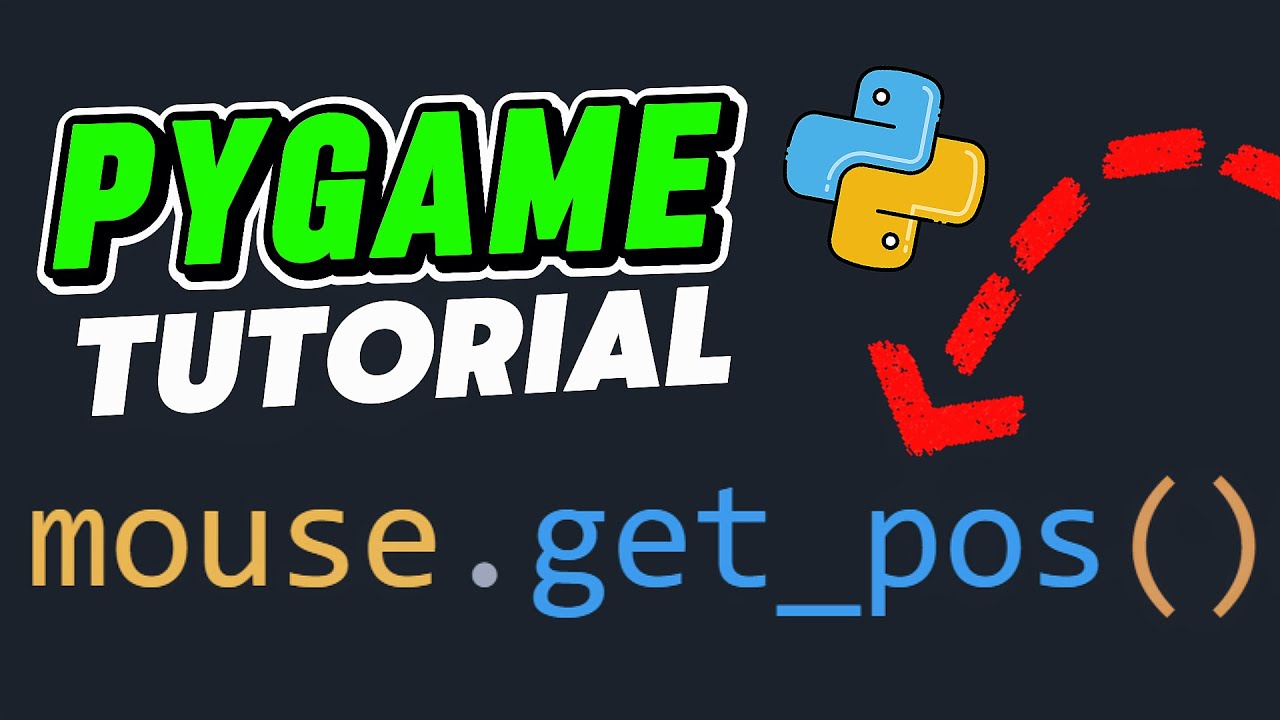 Move an Image with Your Mouse - Lesson 5 | Pygame Tutorial for Beginners