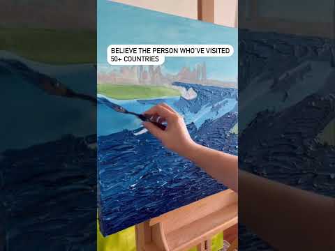 SYDNEY HARBOUR VIEW FROM MOSMAN #shorts #australianartist #australianlandscape