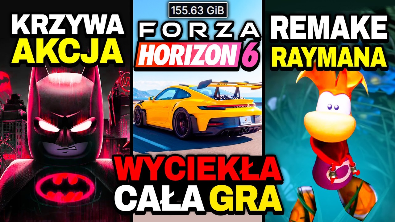 Wycieka Forza Horizon 6, LEGO Batman, Rayman Remake 🚧