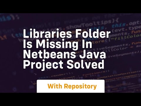libraries folder is missing in netbeans java project solved