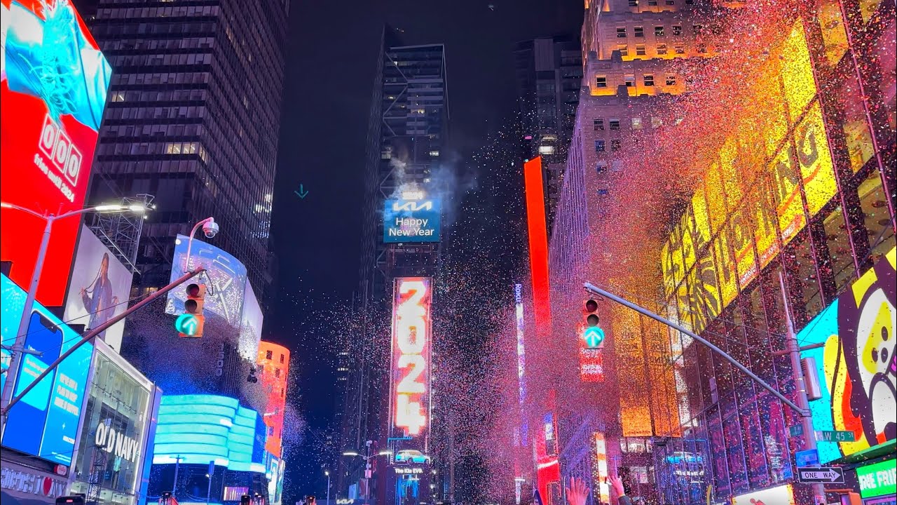 NYC Times Square NYE Ball Drop 2024 Countdown 🎉