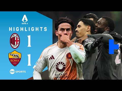 Dybala SUBLIME VOLLEY Silences San Siro 🤫 | AC Milan 1-1 Roma | Serie A Highlights