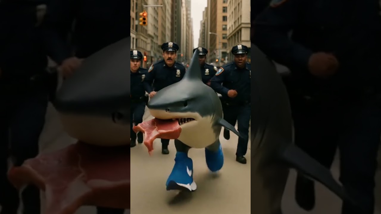 القرش يسرق اللحمة في كرتون مضحك 🦈