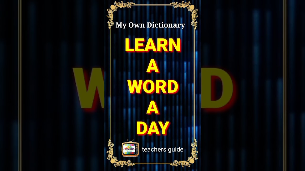 Today’s Word of the Day 📖