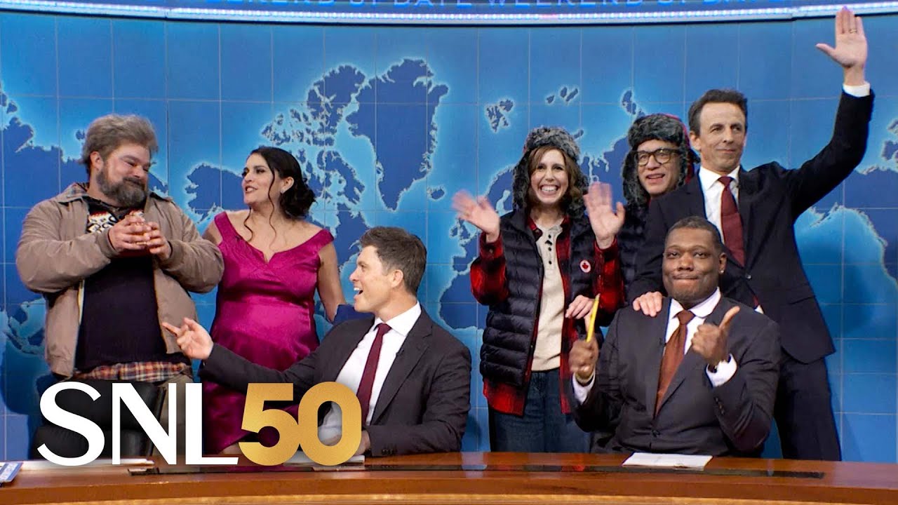 Weekend Update ft. Bobby Moynihan, Cecily Strong, Fred Armisen, Vanessa Bayer, Bill Murray – SNL50