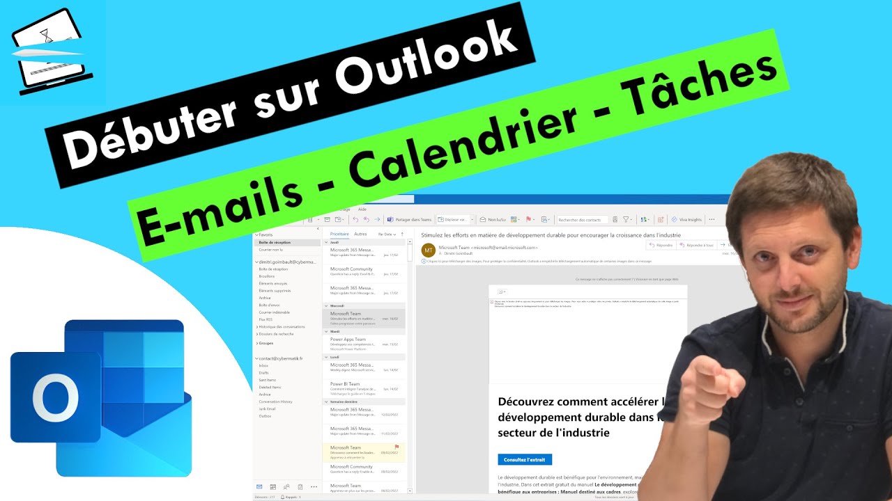Débuter sur Outlook - E-mails, calendrier et astuces basiques