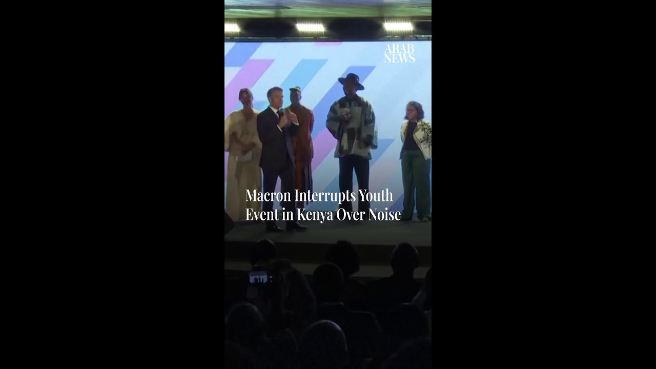 Macron Interrupts Youth Event in Kenya Over Noise