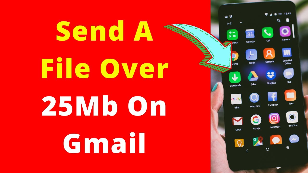 Send Files Over 25MB on Gmail 📧