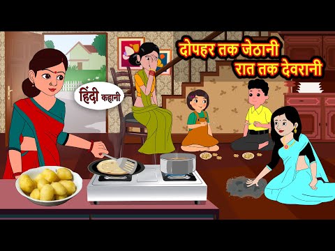 рджреЛрдкрд╣рд░ рддрдХ рдЬреЗрдард╛рдиреА рд░рд╛рдд рддрдХ рджреЗрд╡рд░рд╛рдиреА Bedtime Stories | Moral Story Fairy Tales | Kahani | Stories in Hindi