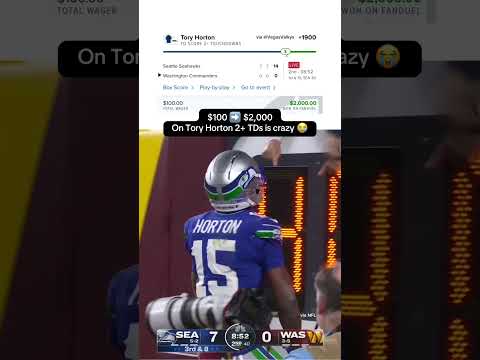 A good Sunday night for this bettor 🤑 #toryhorton #seahawks #commanders #nfl #nflweek9