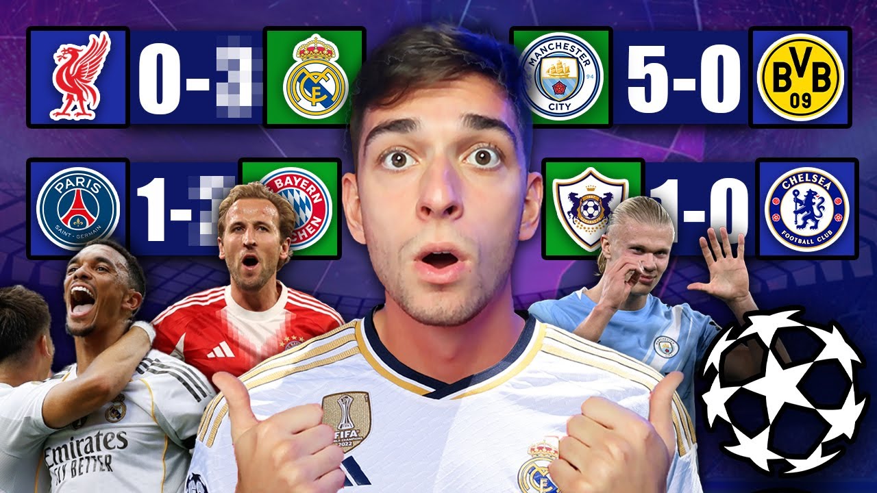 UEFA Champions League Matchday 4 Predictions