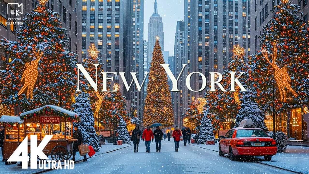New York Christmas in 4K: City of Lights ✨