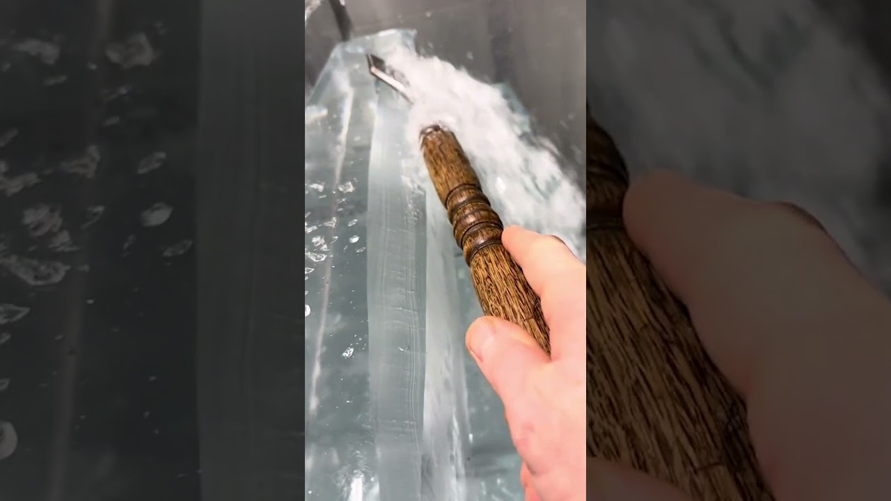 Watch the Mesmerizing Art of Ice Sculpting βοΈ