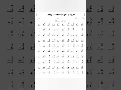 2 minute addition drill #trending #shortsfeed #shorts #cbse #drill #maths #addition #worksheet