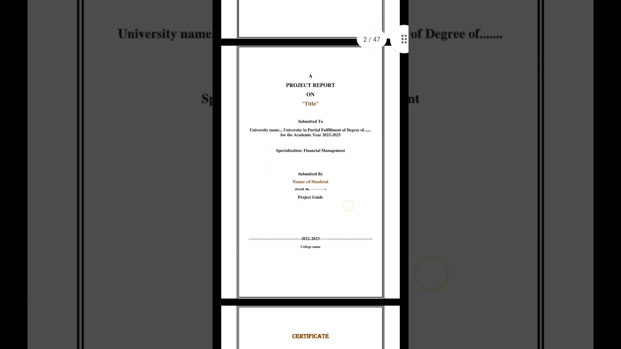 Final Report on Financial Management Research Project