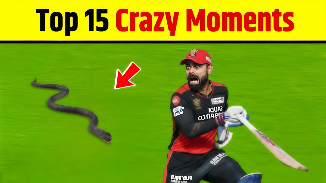 Top 15 Crazy Moments in Cricket History 🏏
