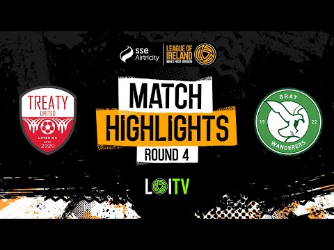 SSE Airtricity Men's First Division Round 4 | Treaty United 2-2 Bray Wanderers | Highlights