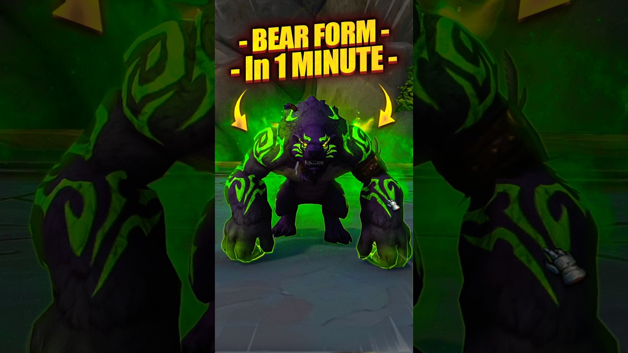 Best form for Guardian Druid in 1 Minute! #worldofwarcraft #guardiandruid #magetower