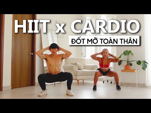 10 Phút HIIT Cardio tại nhà | Giảm sạch mỡ toàn thân