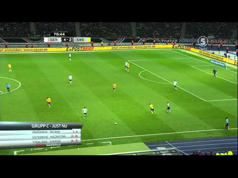 VM Kval Tyskland - Sverige Andra Halvlek 4-4 HD 1080i