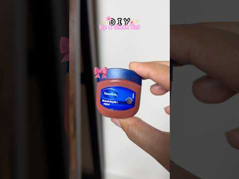 DIY Lip & Cheek Tint Under 50₹ 💅🏻💕 #diy #homemade #liptint #hacks #beautyhacks #goviral #trend