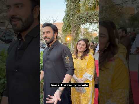 #junaidkhan with his wife at HUM TV Iftaar hosted by Sultana Siddiqui in Karachi#HUMTV #foru
