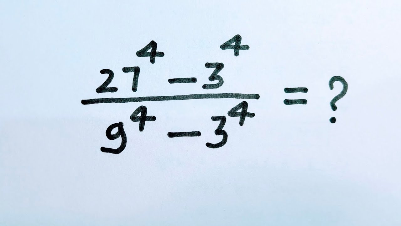 Simplify Fractions with Exponents Without a Calculator 🔥