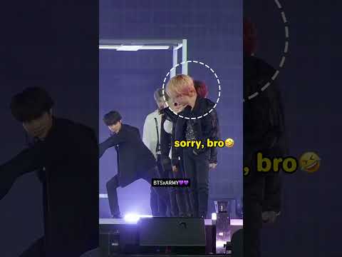 V’s naughty teasing his hyung on stage🤣 PoorJin #kpop #bts #btsshorts #taehyung #jin