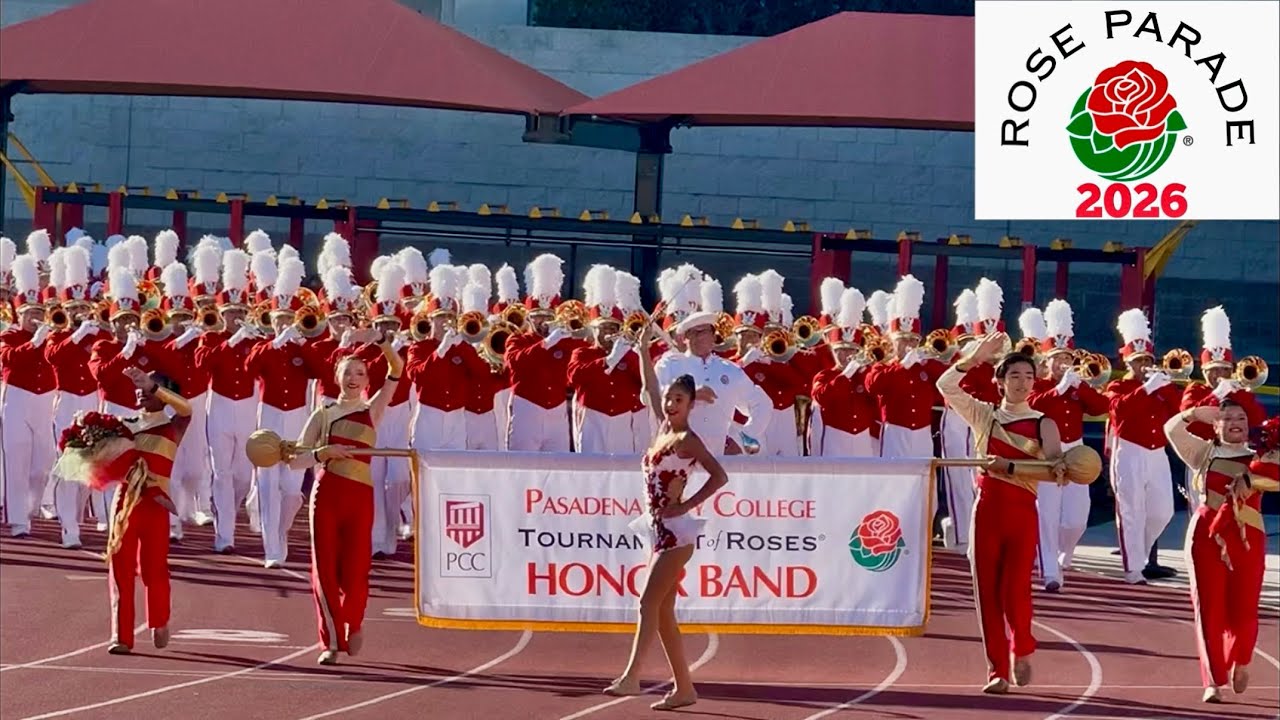 Pasadena City College Band at Rose Parade 2026 🎺