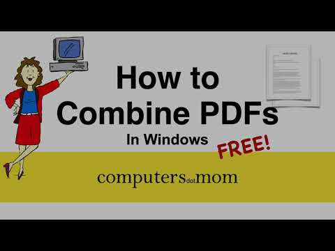How to Combine PDF files in Windows - EASY and FREE [2024]